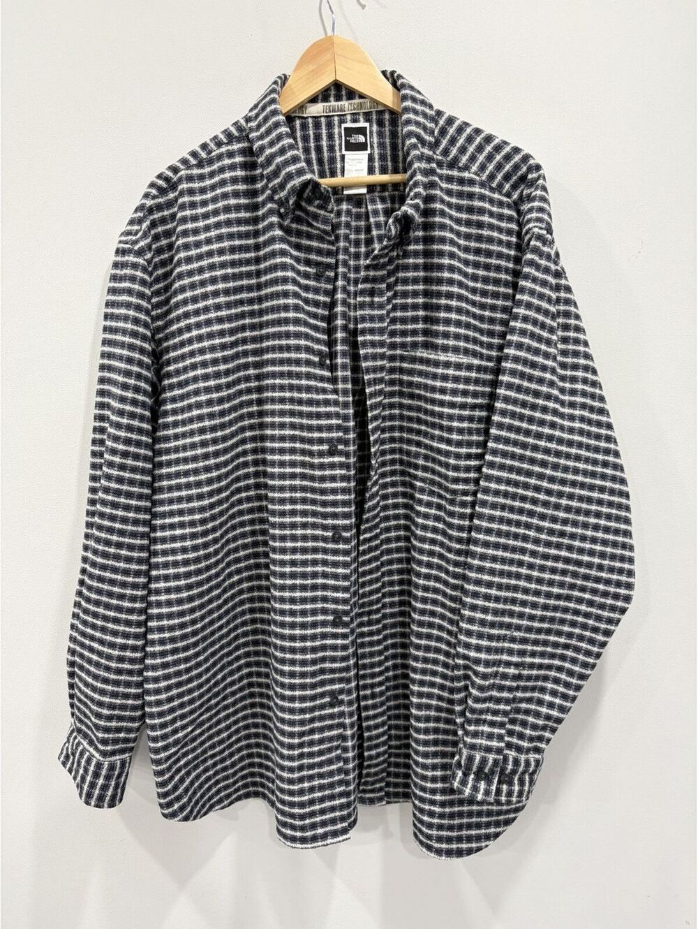 North Face Button Up Flannel Shirt vintage y2k xxl